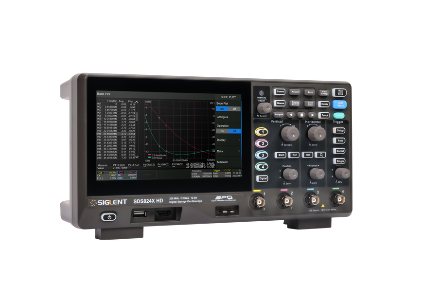 Siglent SDS804X HD цифровий осцилограф 12-біт, 4х70 МГц, 2 Гвиб/с, 50 М 100100 фото