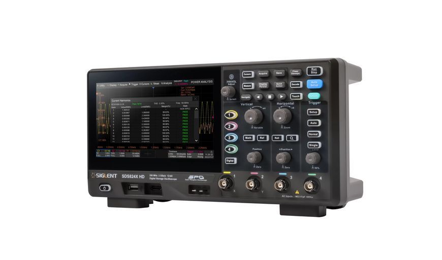 Siglent SDS824X HD цифровий осцилограф 12-біт, 4х200 МГц, 2 Гвиб/с, 100 М. Розкодований 100101 фото
