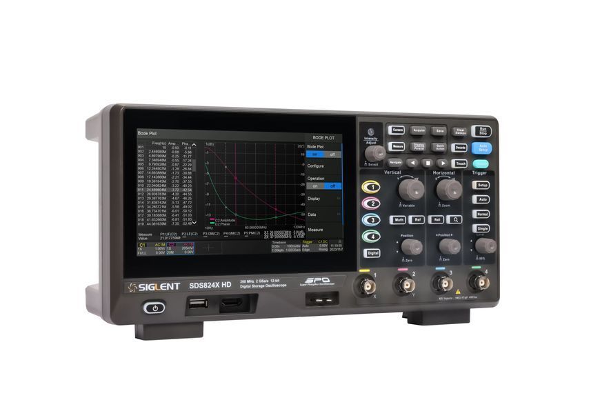 Siglent SDS824X HD цифровий осцилограф 12-біт, 4х200 МГц, 2 Гвиб/с, 100 М. Розкодований 100101 фото