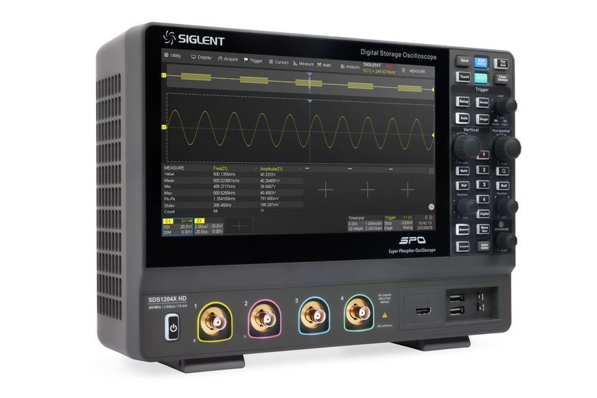 Siglent SDS1204X HD цифровий осцилограф 12 біт, 4х200 МГц, 2 Гвиб/с, 100 М 100102 фото