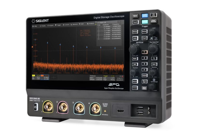 Siglent SDS1204X HD цифровий осцилограф 12 біт, 4х200 МГц, 2 Гвиб/с, 100 М 100102 фото