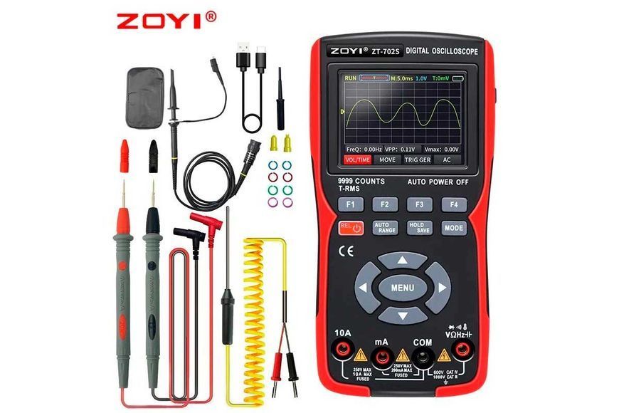 Zoyi ZT-702S цифровий осцилограф 10 МГц,True RMS мультиметр 100122 фото