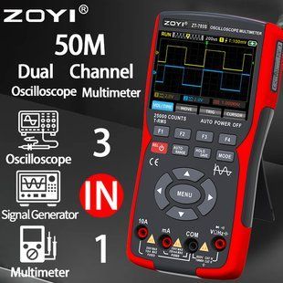ZOYI ZT-703S цифровий осцилограф 2х50 МГц, генератор 5 кГц, TrueRMS мультиметр 100123 фото