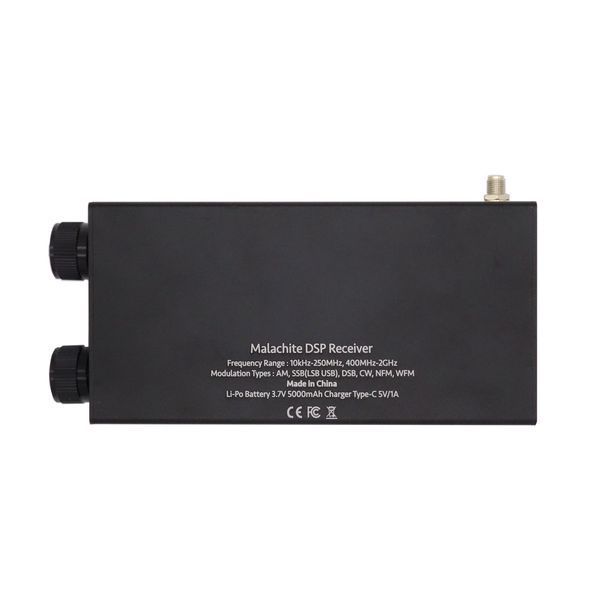 Malahite SDR DSP V5 цифровий всехвильовий радіоприймач, FW 1.10D, 10кГц-250МГц, 400МГц-2ГГц, АМ, SSB, DSB, CW, NFM, WFM, 5000 мАг 100004 фото