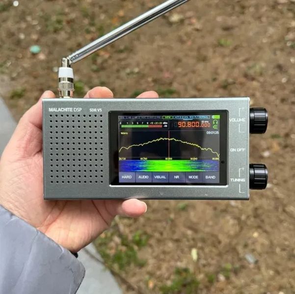 Malahite SDR DSP V5 цифровий всехвильовий радіоприймач, FW 1.10D, 10кГц-250МГц, 400МГц-2ГГц, АМ, SSB, DSB, CW, NFM, WFM, 5000 мАг 100004 фото