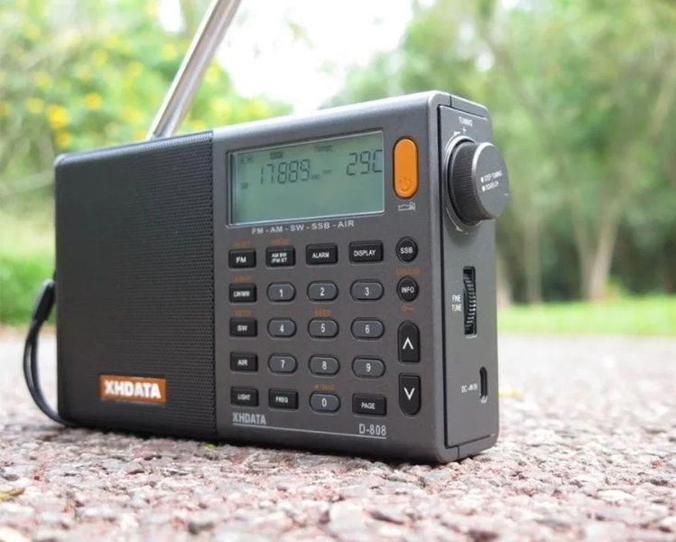 XHDATA D-808 DSP всехвильовий портативний радіоприймач, FM RDS, LW, MW, SW, SSB, AIR band 100007 фото