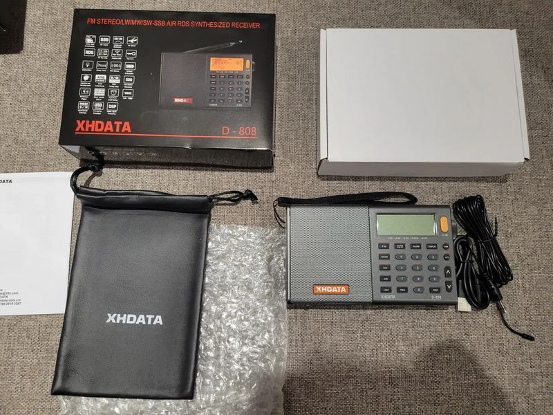 XHDATA D-808 DSP всехвильовий портативний радіоприймач, FM RDS, LW, MW, SW, SSB, AIR band 100007 фото