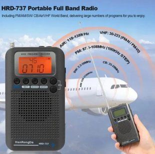 HanRongDa HRD-737 портативний цифровий DSP всехвильовий радіоприймач 100128 фото